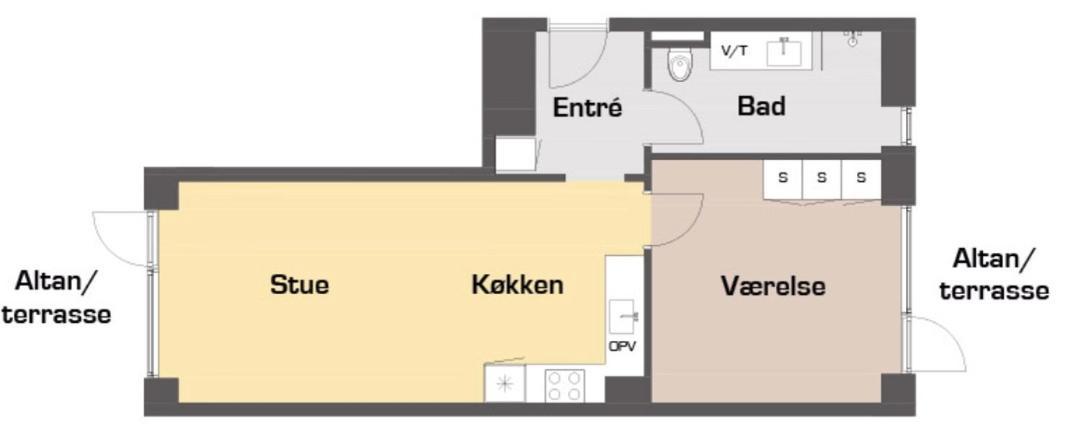 Апартаменти Great 1-Bed Wbalcony By Odense Harbour Екстер'єр фото